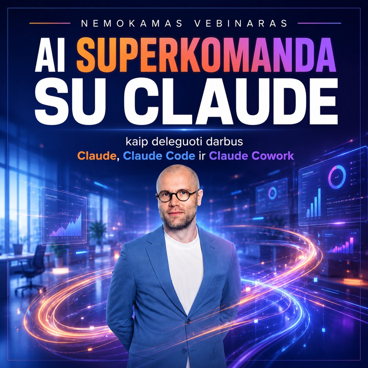 AI Superkomanda su Claude: kaip deleguoti darbus Claude, Claude Code ir Claude Cowork